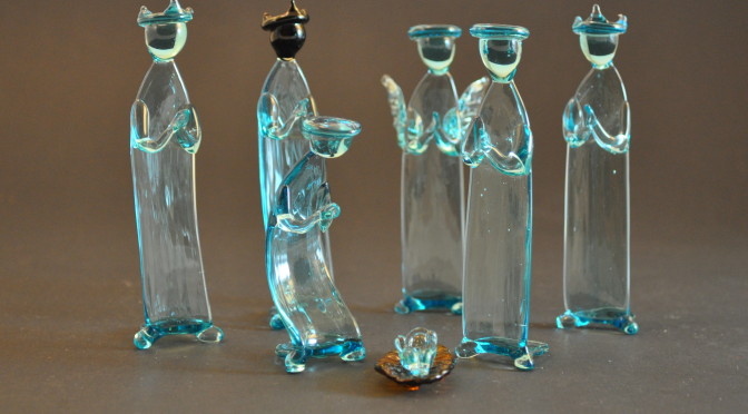 Aqua Glass Nativity